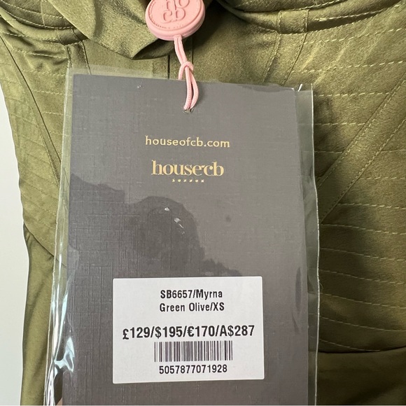 House of CB Myrna olive green corset midi dress size XS! - Picture 8 of 13